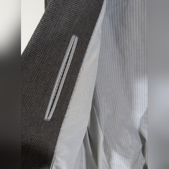 Joseph Abboud Unstructured Gray Elbow Patch Blazer Sport Coat Jacket Mens 2XLT - Picture 5 of 11